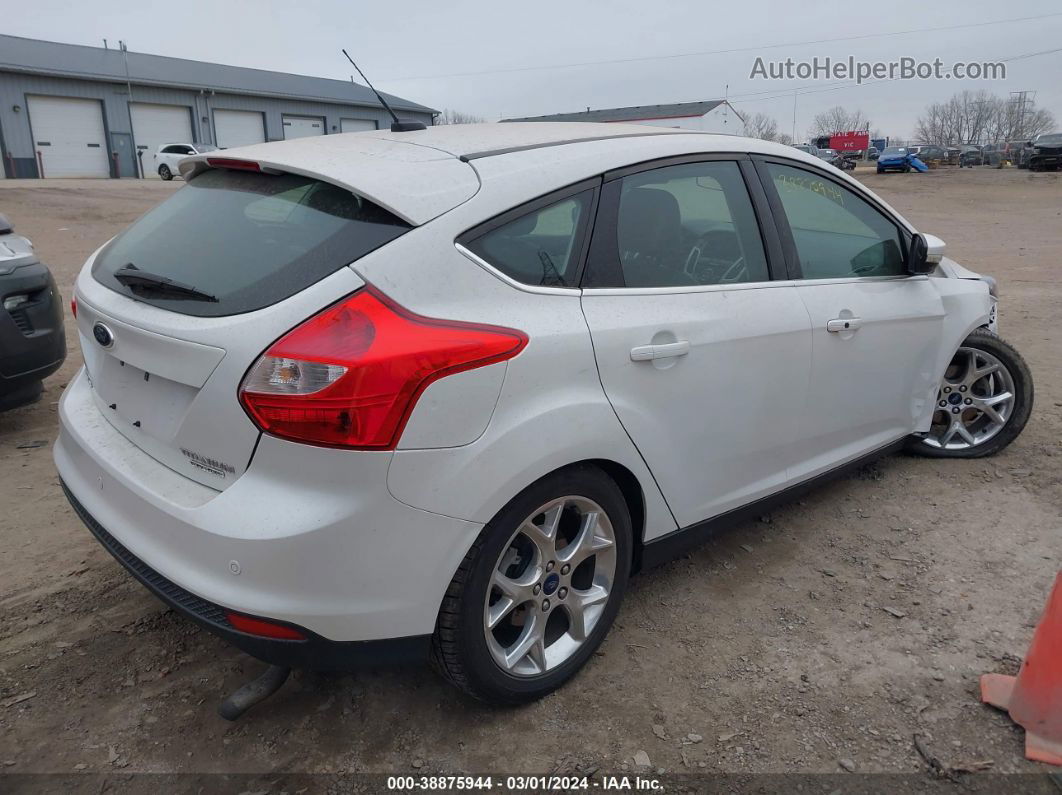 2014 Ford Focus Titanium Белый vin: 1FADP3N26EL420544