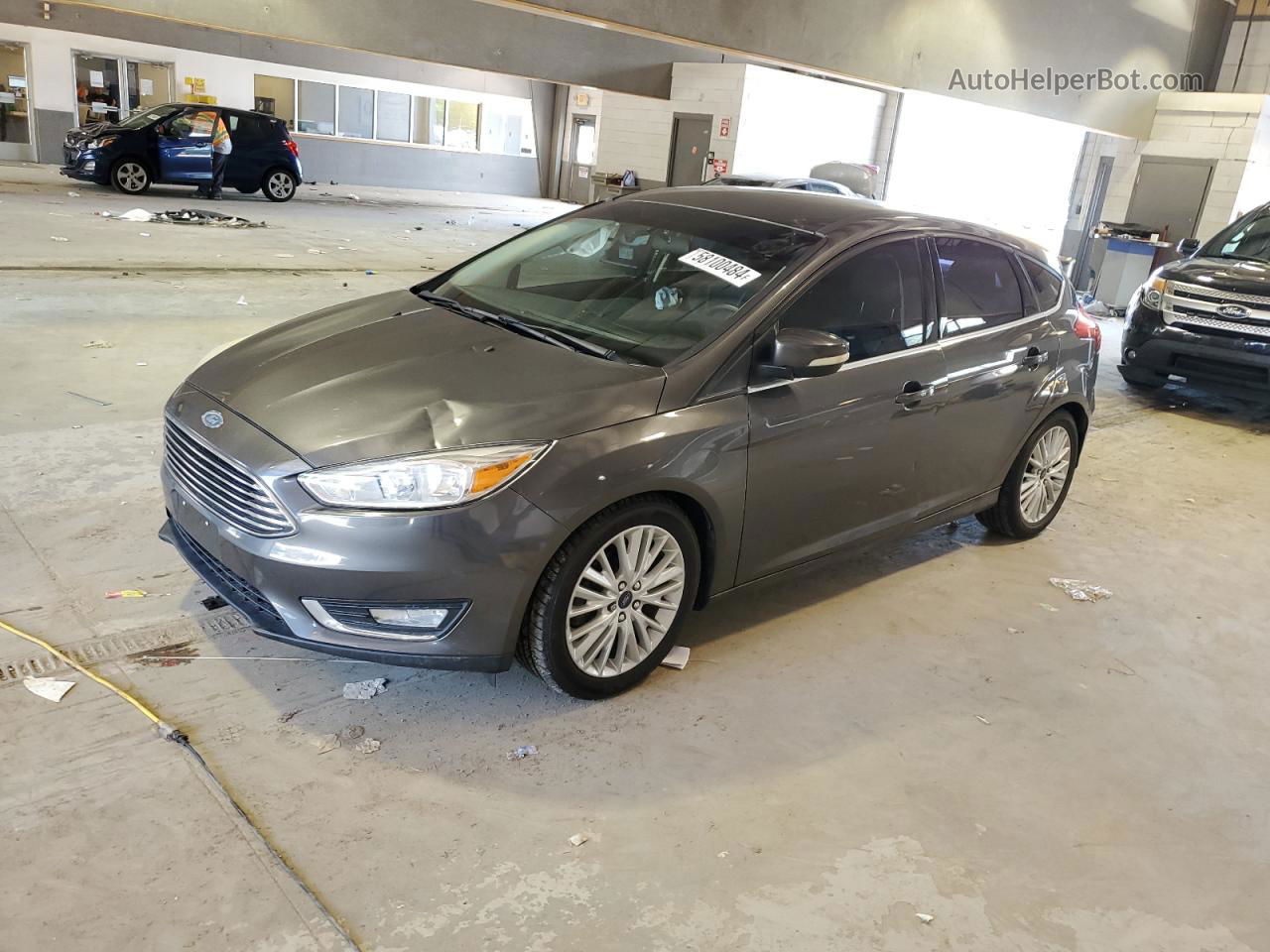 2016 Ford Focus Titanium Gray vin: 1FADP3N26GL234358