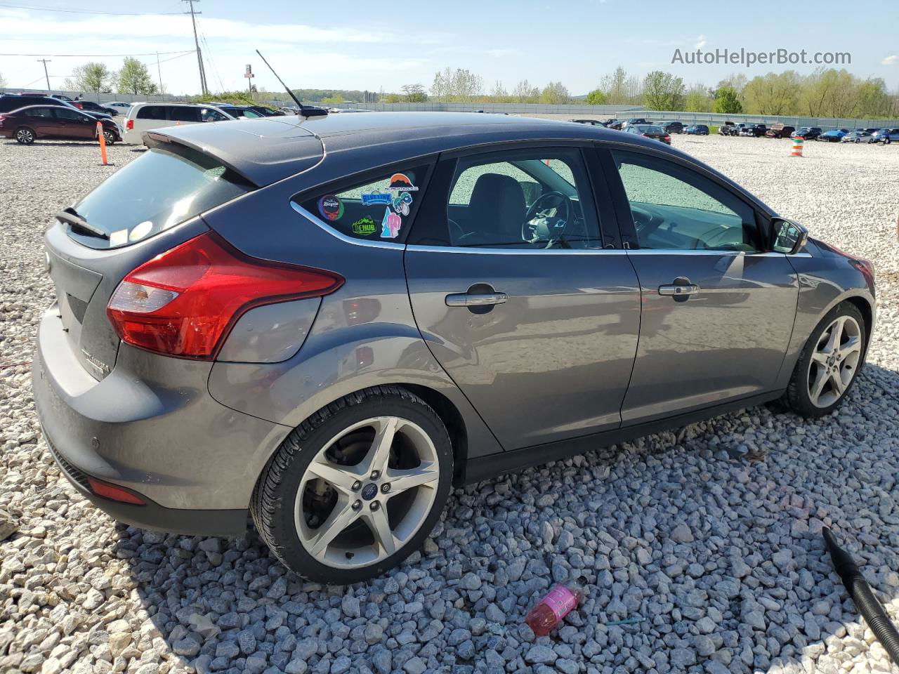 2013 Ford Focus Titanium Gray vin: 1FADP3N27DL150982