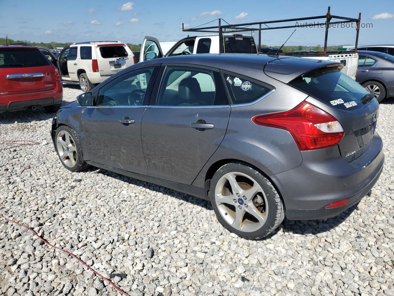 2013 Ford Focus Titanium Gray vin: 1FADP3N27DL150982