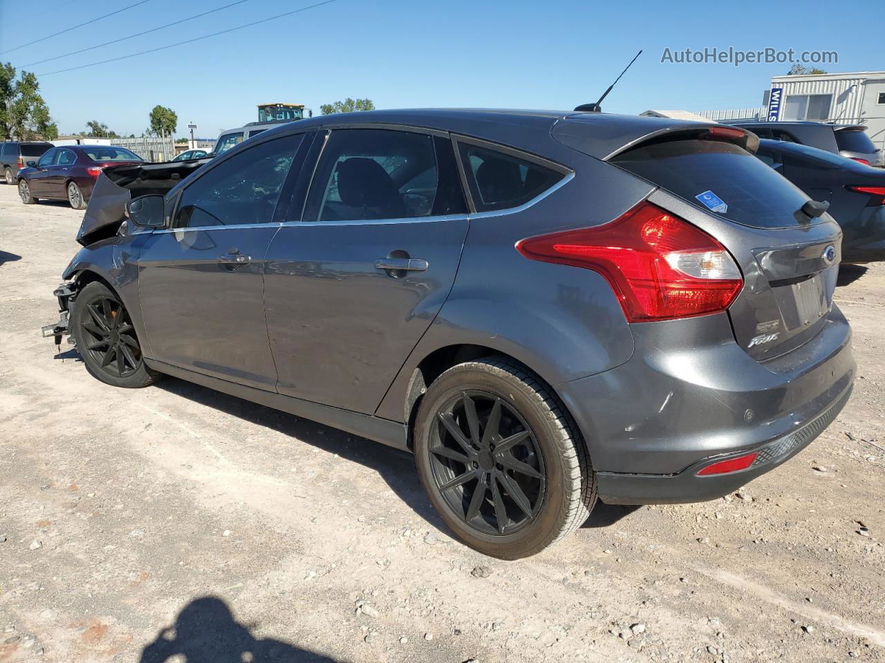 2013 Ford Focus Titanium Серебряный vin: 1FADP3N27DL270717