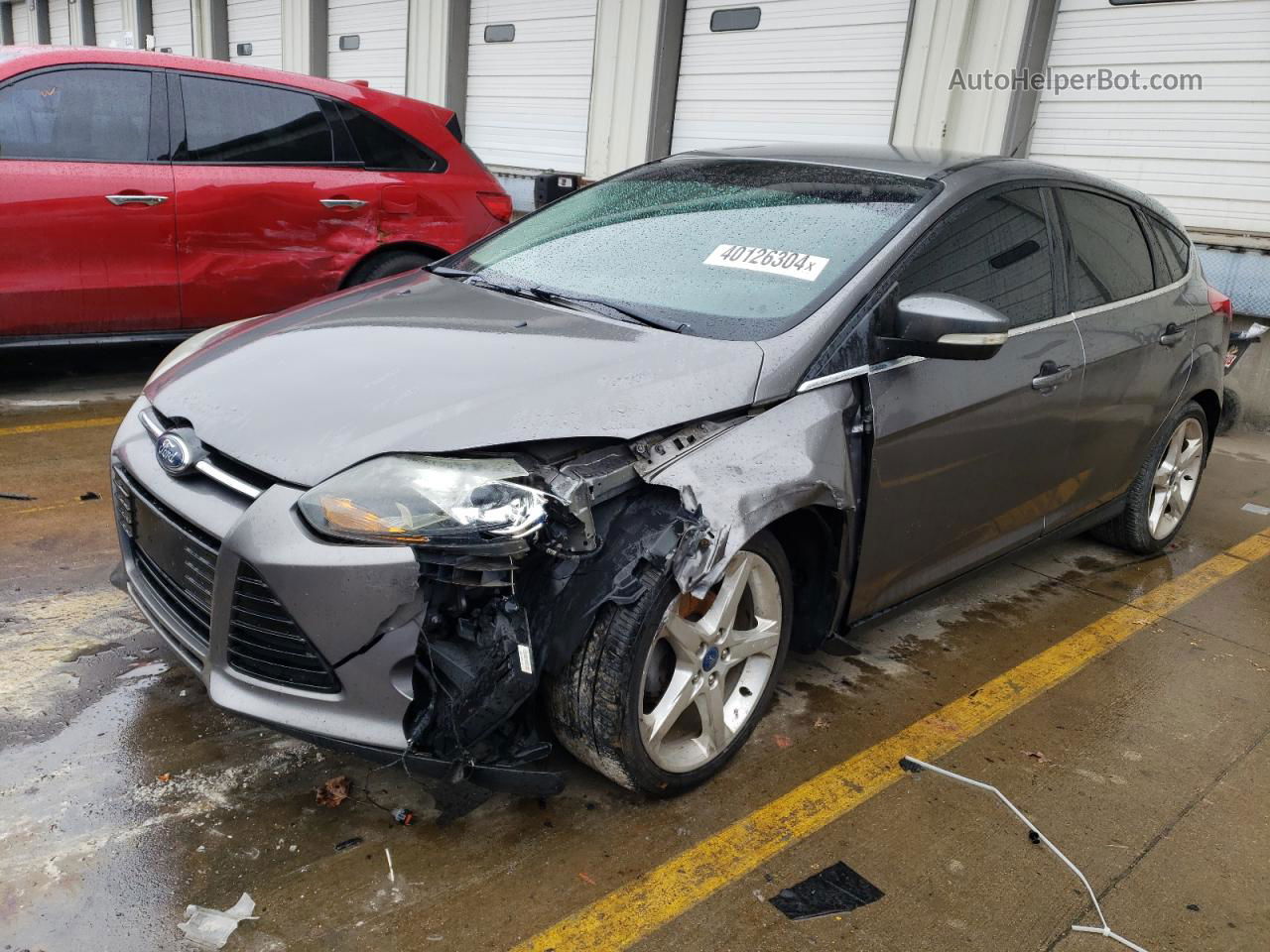 2013 Ford Focus Titanium Gray vin: 1FADP3N27DL274993