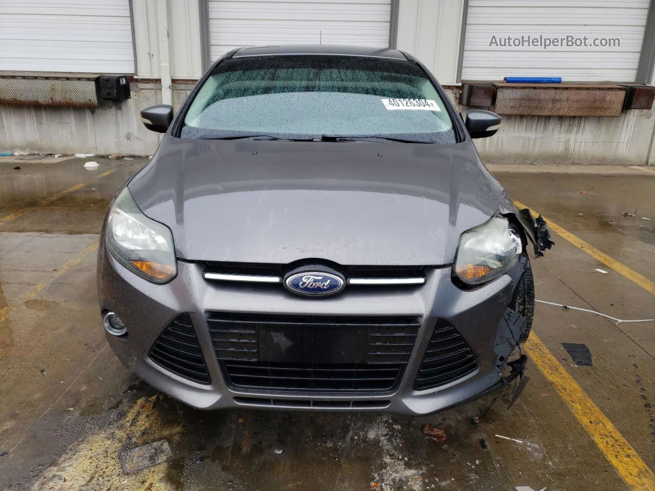 2013 Ford Focus Titanium Gray vin: 1FADP3N27DL274993