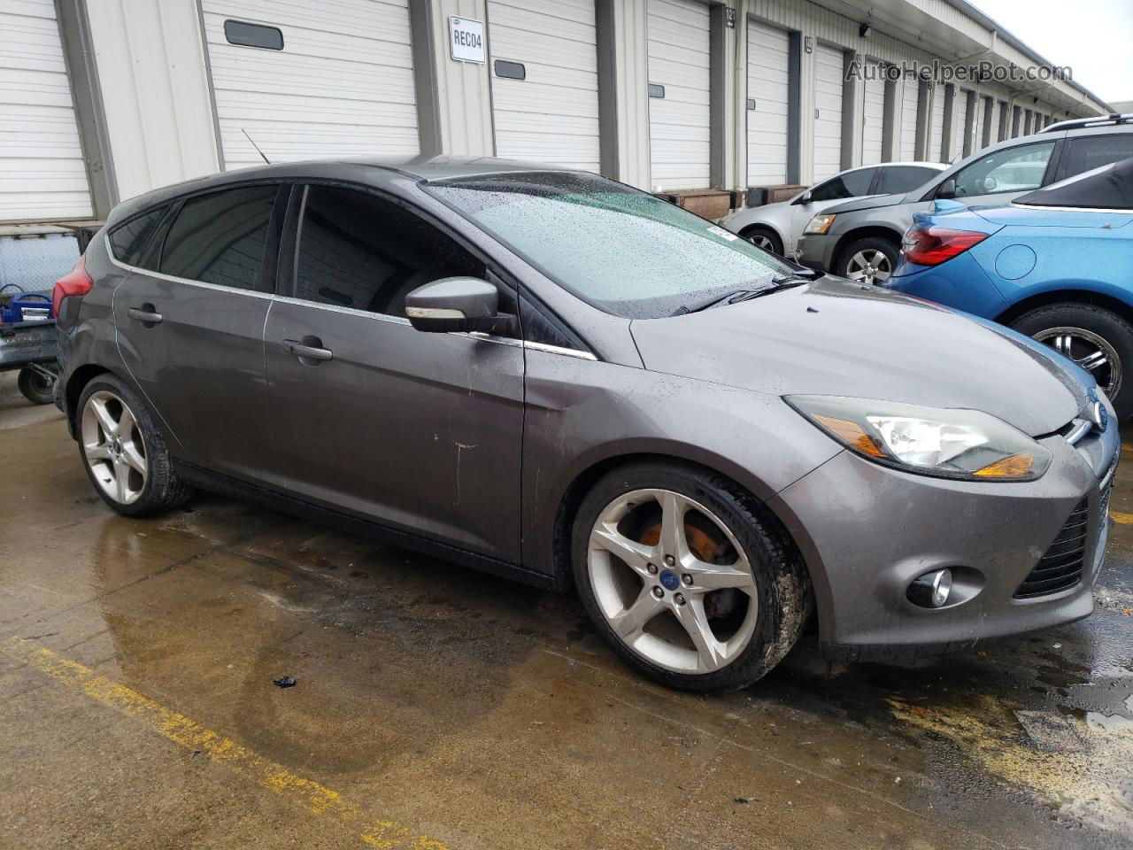 2013 Ford Focus Titanium Gray vin: 1FADP3N27DL274993