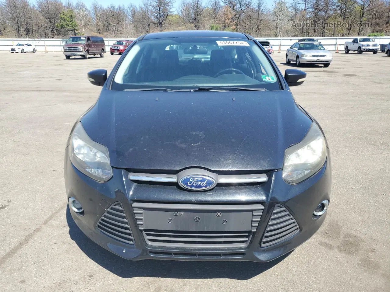 2014 Ford Focus Titanium Black vin: 1FADP3N27EL119796