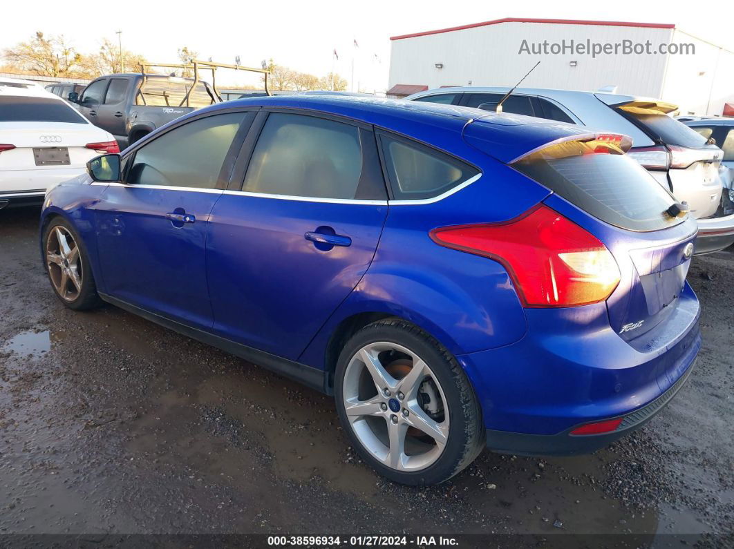 2014 Ford Focus Titanium Синий vin: 1FADP3N27EL412792