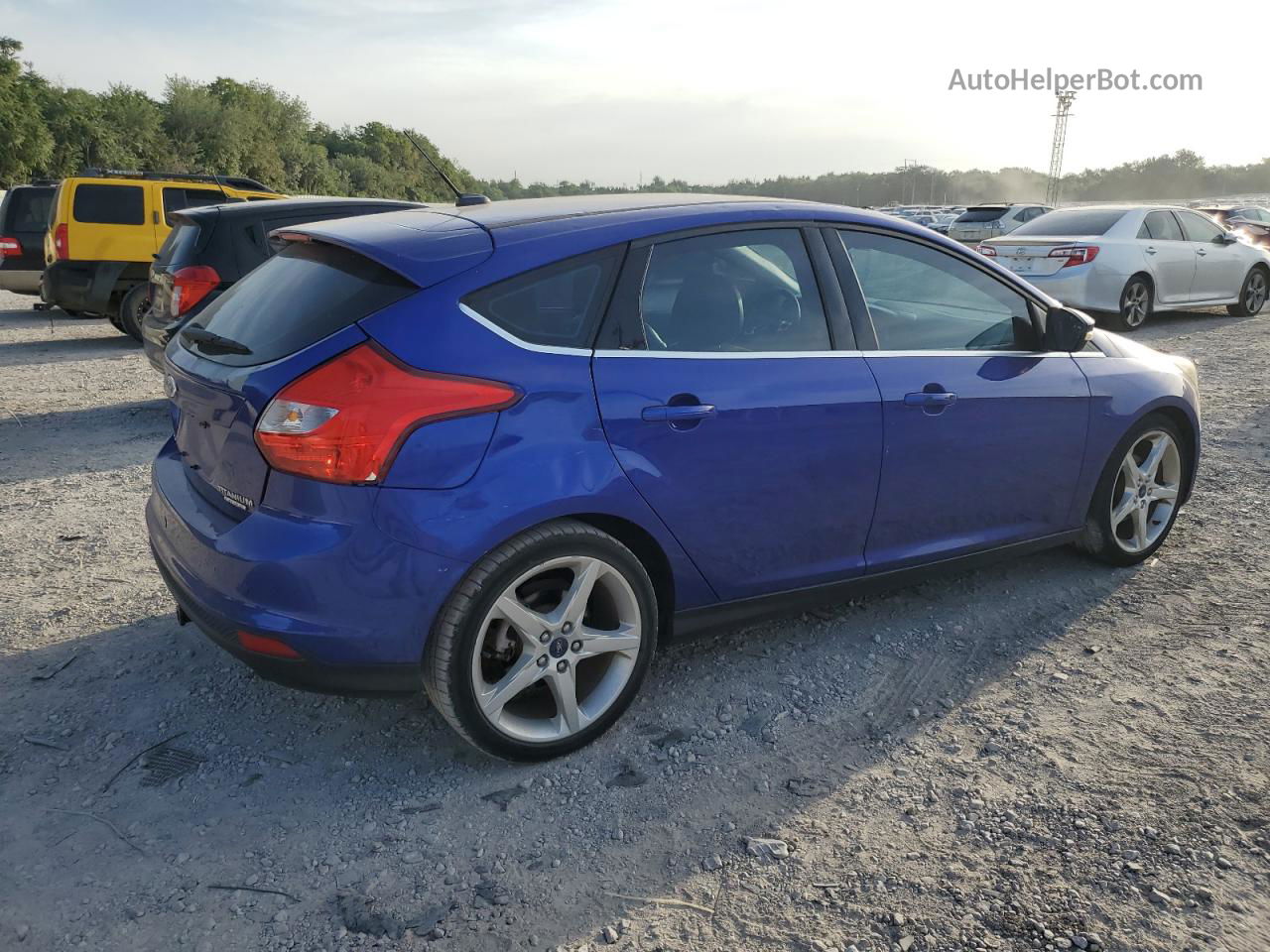 2013 Ford Focus Titanium Blue vin: 1FADP3N28DL220473