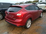 2013 Ford Focus Titanium Maroon vin: 1FADP3N28DL295853