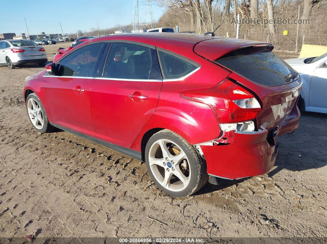 2014 Ford Focus Titanium Burgundy vin: 1FADP3N28EL422179