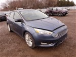 2018 Ford Focus Titanium Синий vin: 1FADP3N28JL290082