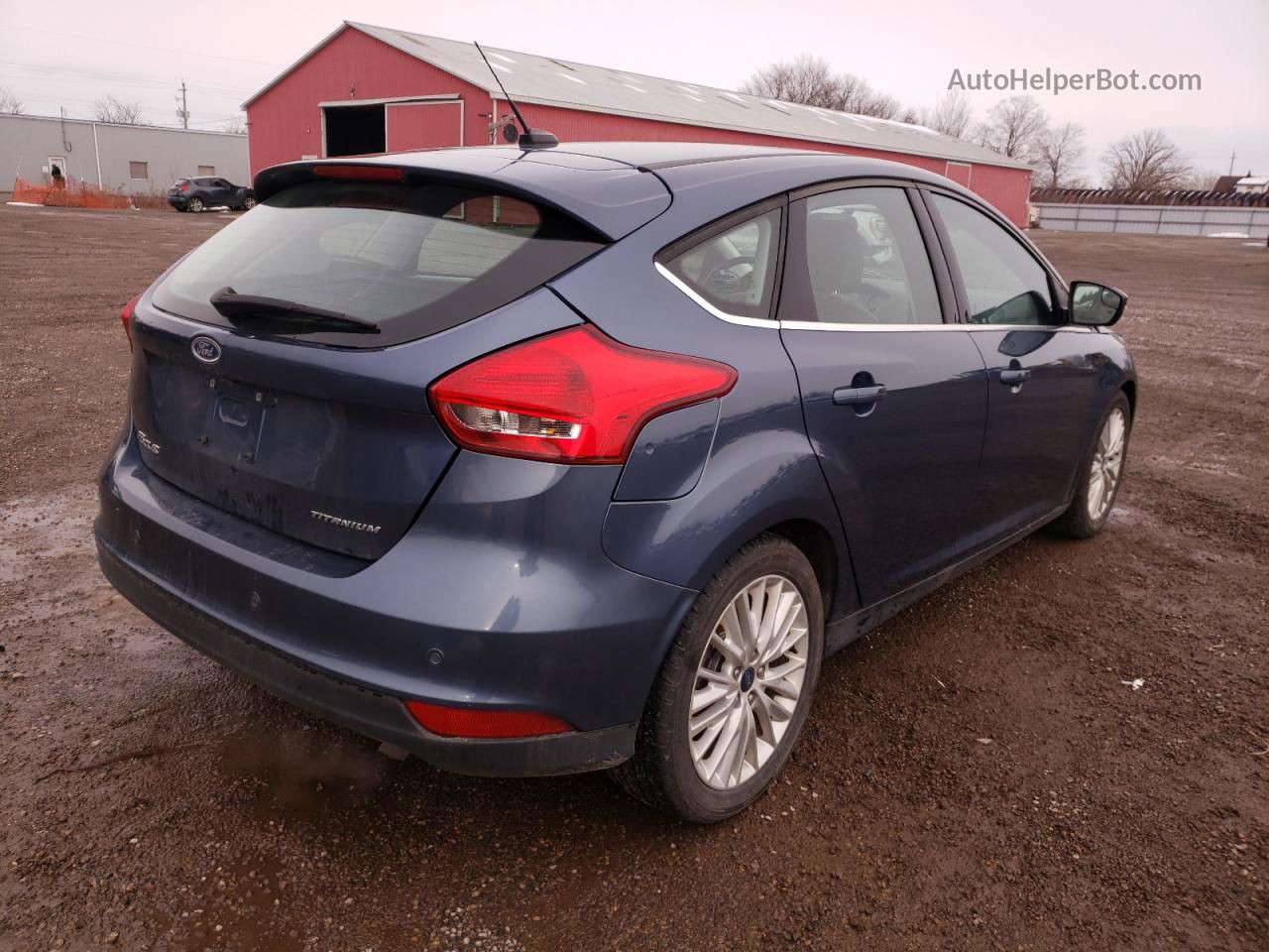 2018 Ford Focus Titanium Blue vin: 1FADP3N28JL290082