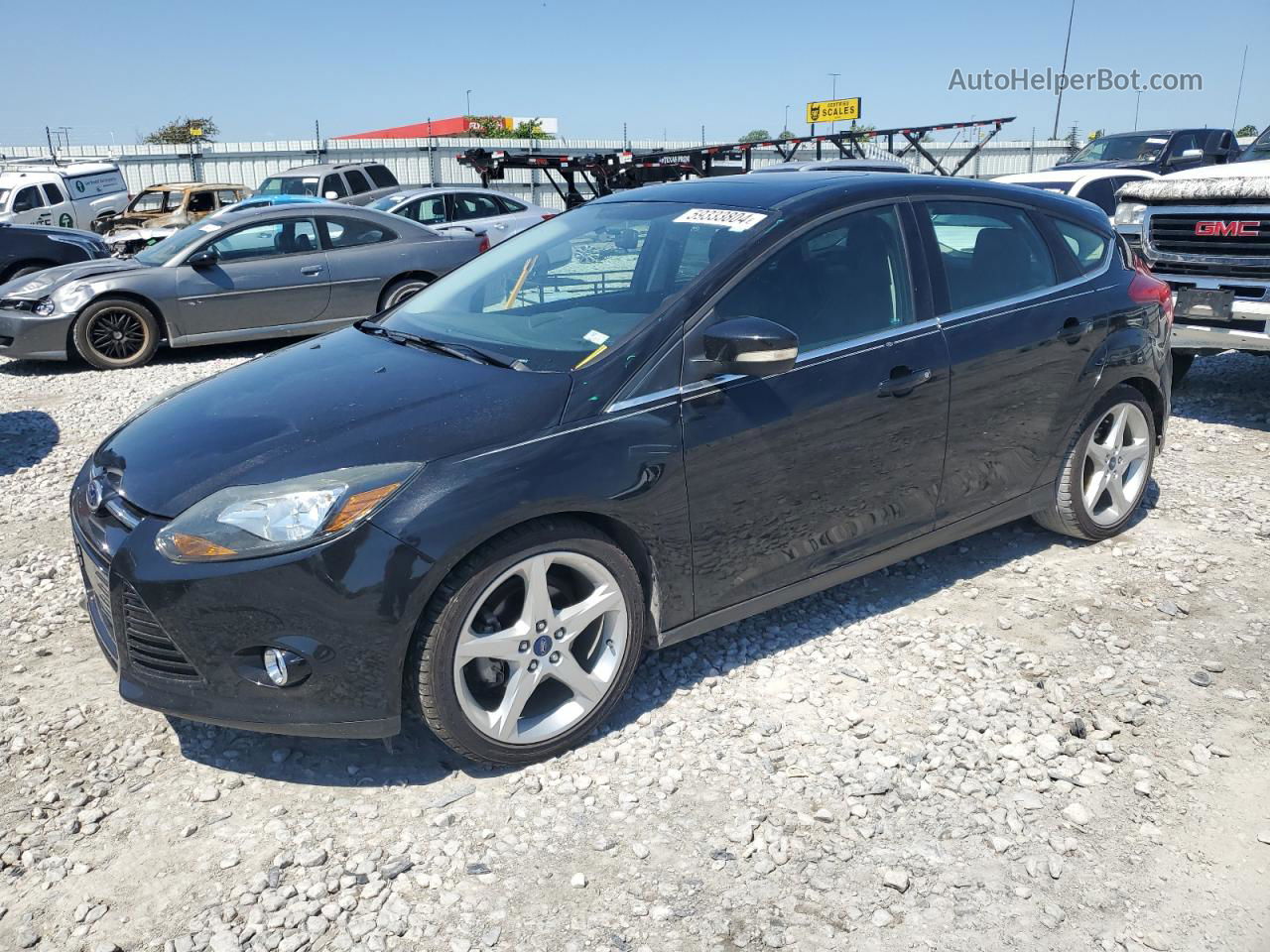 2013 Ford Focus Titanium Black vin: 1FADP3N29DL158209