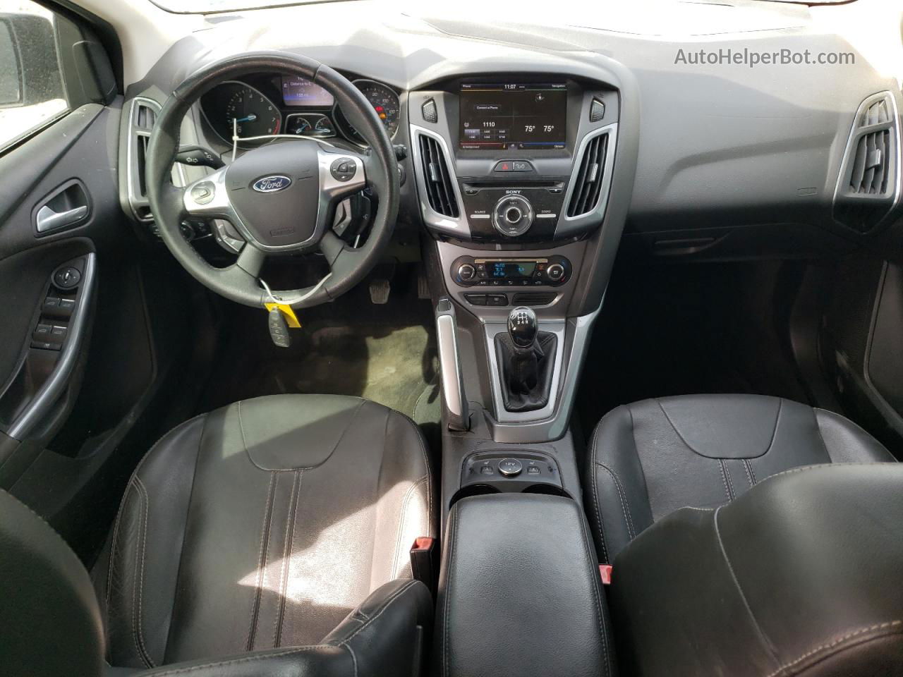 2013 Ford Focus Titanium Черный vin: 1FADP3N29DL163622