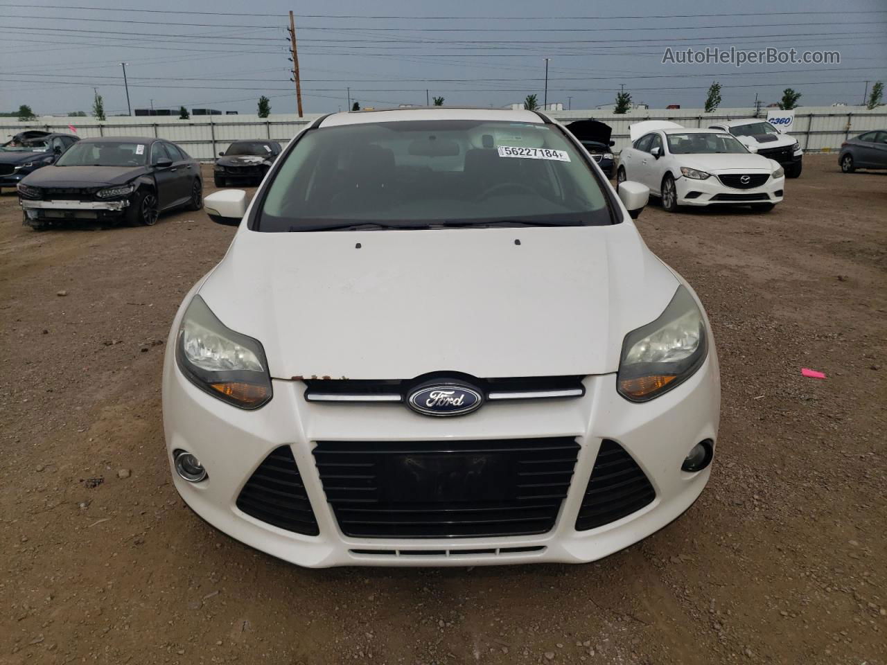 2014 Ford Focus Titanium White vin: 1FADP3N29EL166439