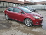 2014 Ford Focus Titanium Maroon vin: 1FADP3N29EL389581