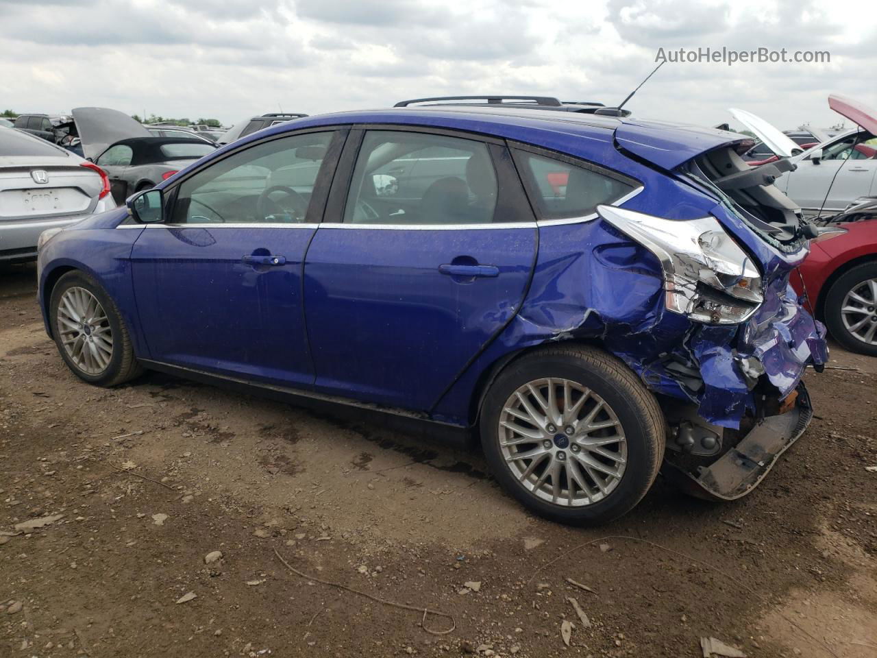 2014 Ford Focus Titanium Blue vin: 1FADP3N29EL427875