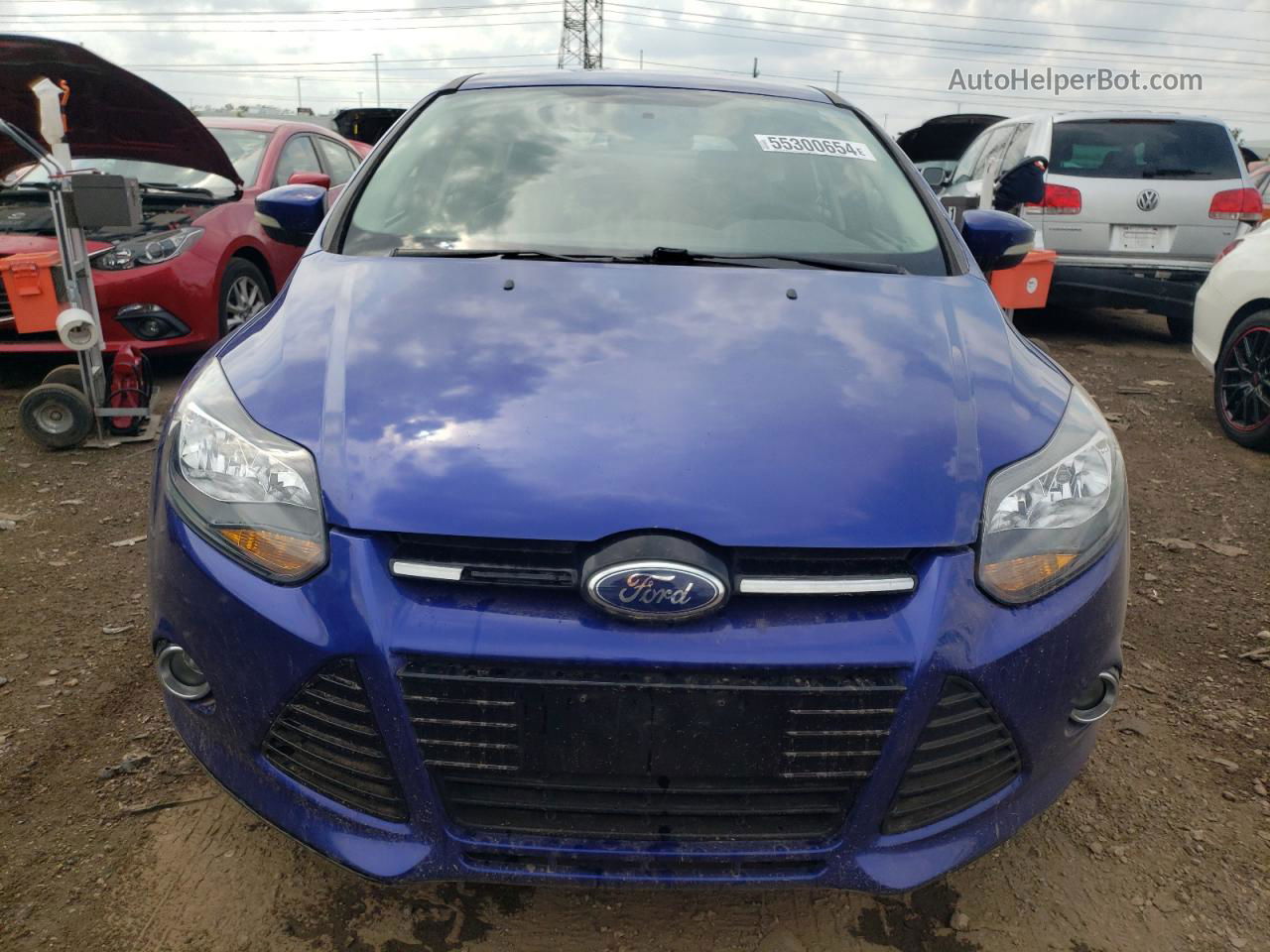 2014 Ford Focus Titanium Blue vin: 1FADP3N29EL427875