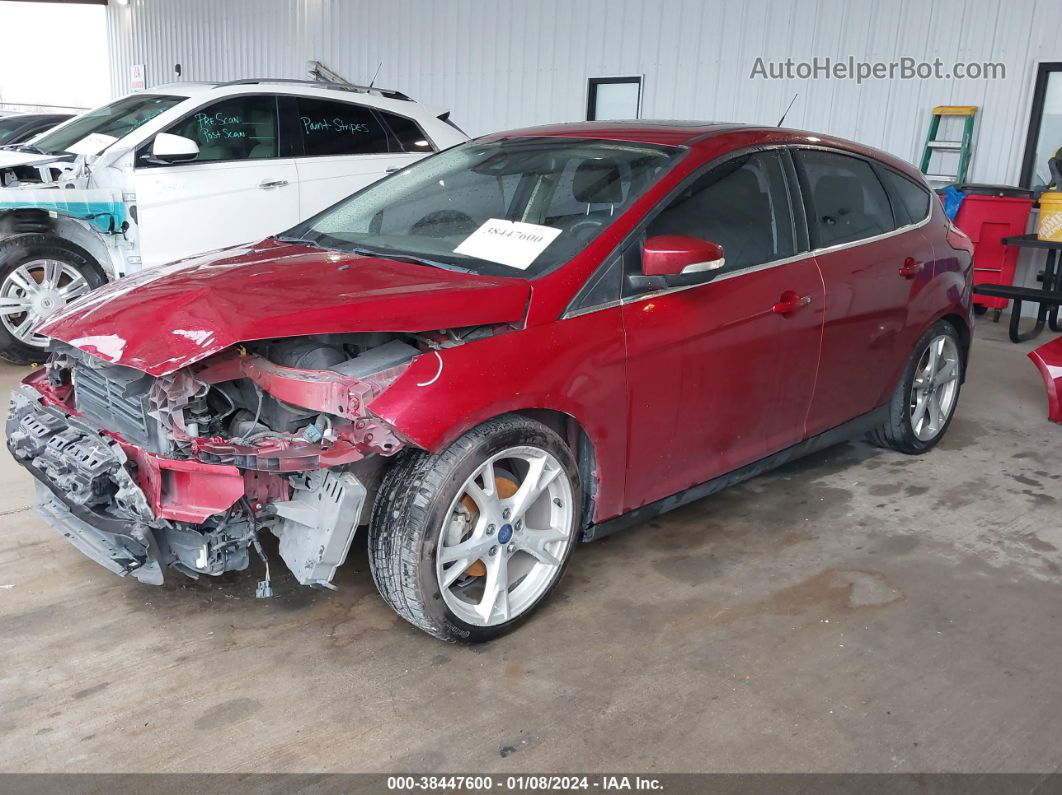 2016 Ford Focus Titanium Red vin: 1FADP3N29GL220793