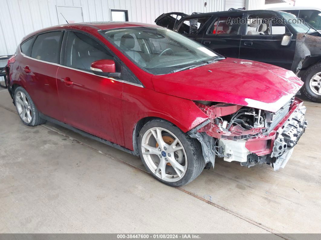 2016 Ford Focus Titanium Red vin: 1FADP3N29GL220793