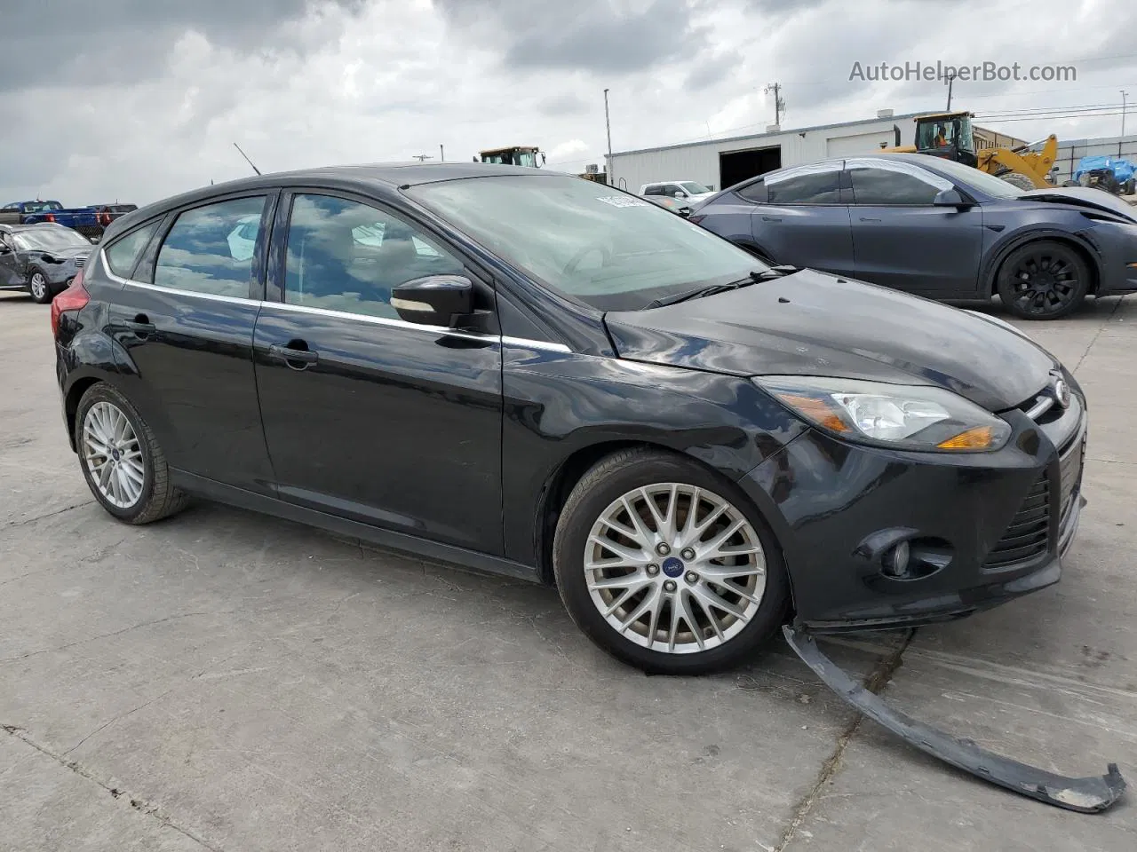 2014 Ford Focus Titanium Черный vin: 1FADP3N2XEL271023