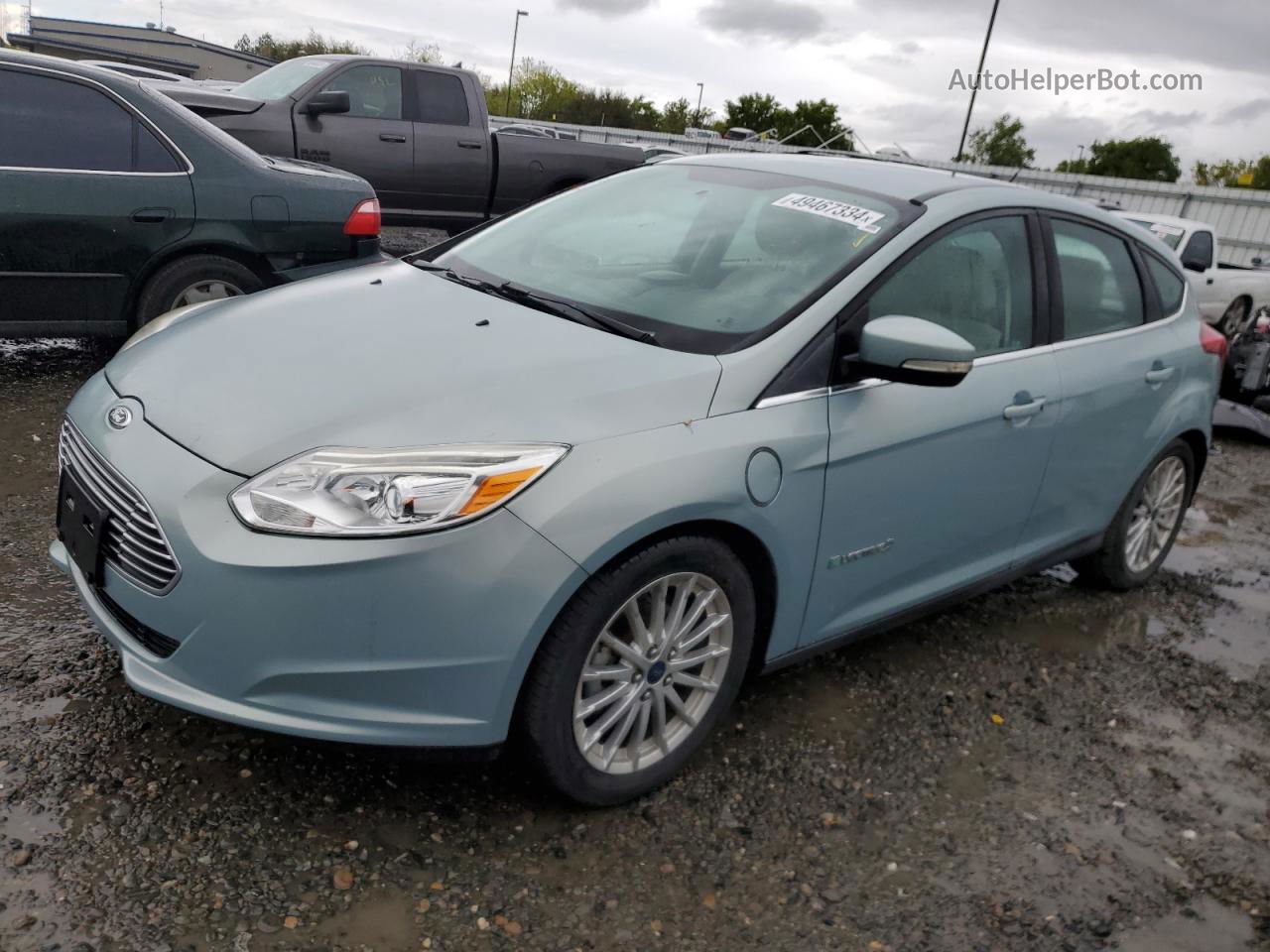 2014 Ford Focus Bev Бирюзовый vin: 1FADP3R41EL238035