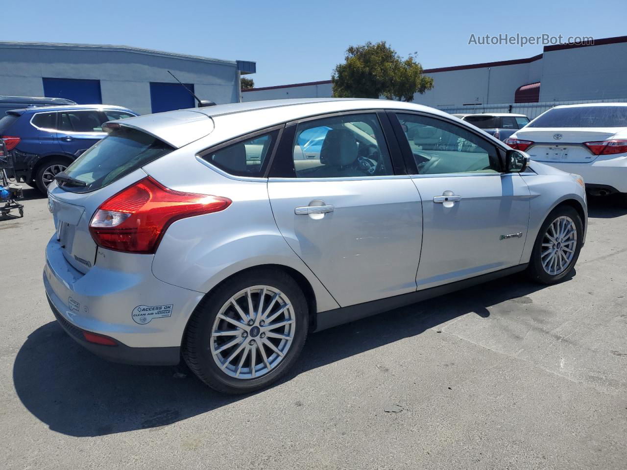 2013 Ford Focus Bev Silver vin: 1FADP3R42DL271477