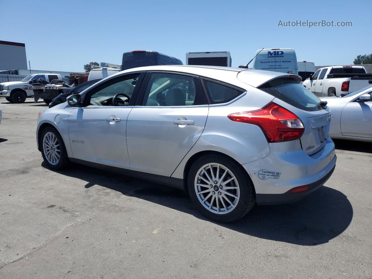 2013 Ford Focus Bev Silver vin: 1FADP3R42DL271477