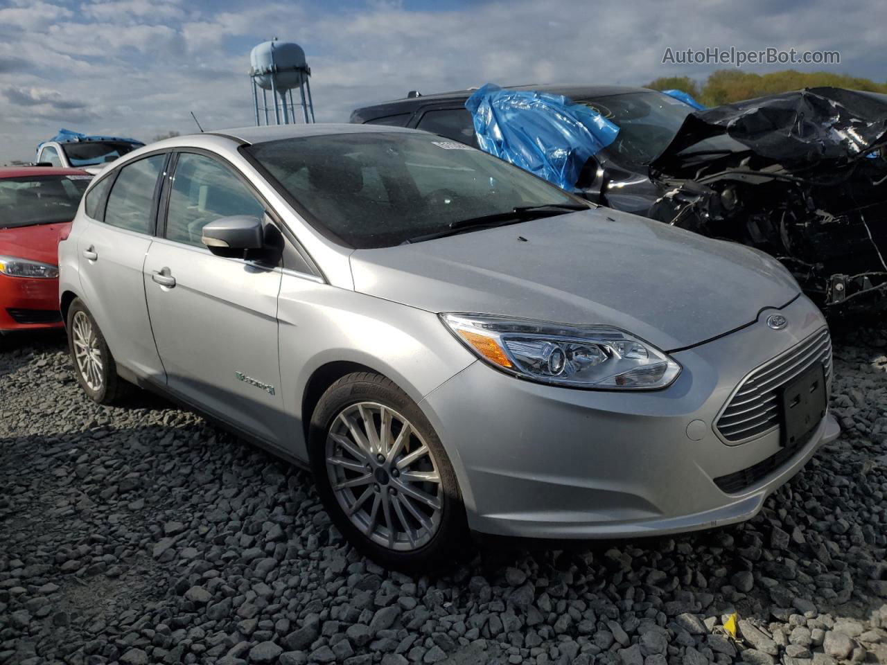 2015 Ford Focus Bev Silver vin: 1FADP3R42FL213940