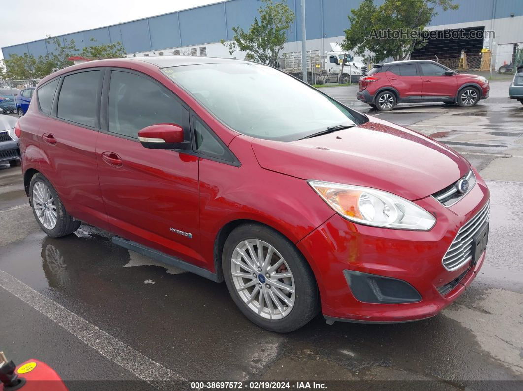 2013 Ford C-max Hybrid Se Red vin: 1FADP5AU0DL518857