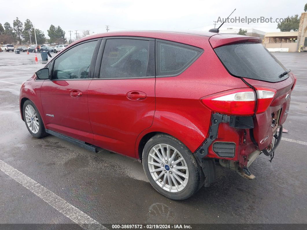 2013 Ford C-max Hybrid Se Red vin: 1FADP5AU0DL518857