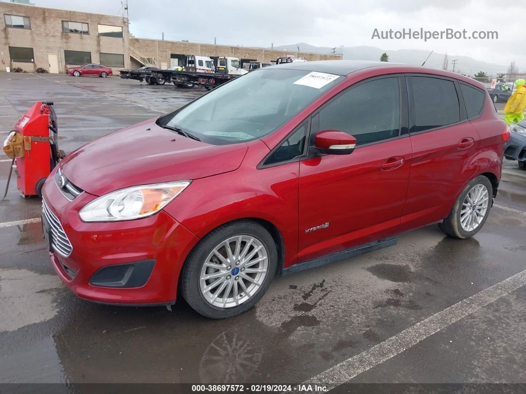 2013 Ford C-max Hybrid Se Red vin: 1FADP5AU0DL518857