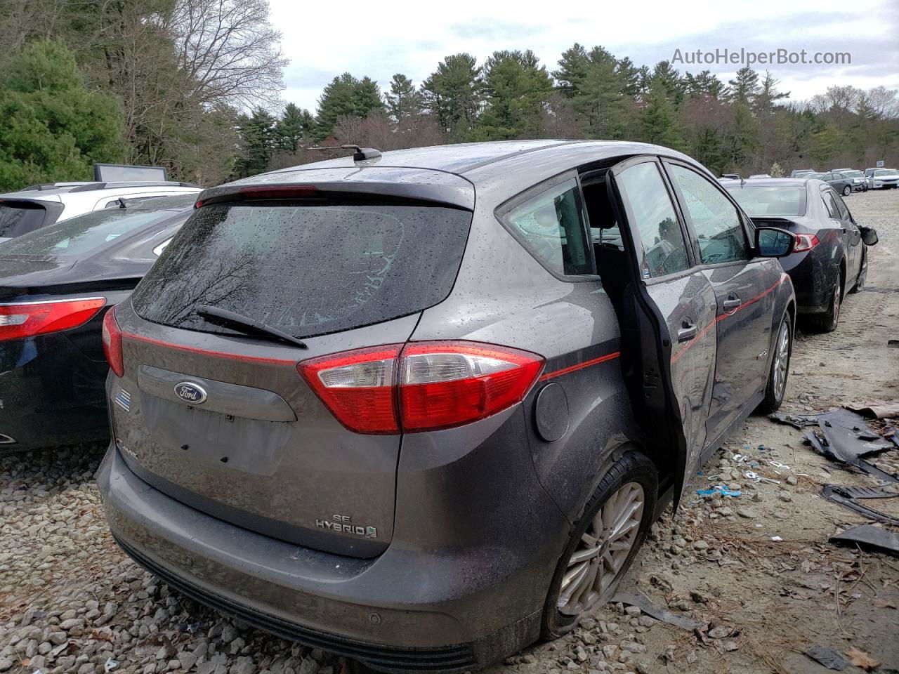 2013 Ford C-max Se Gray vin: 1FADP5AU0DL538008