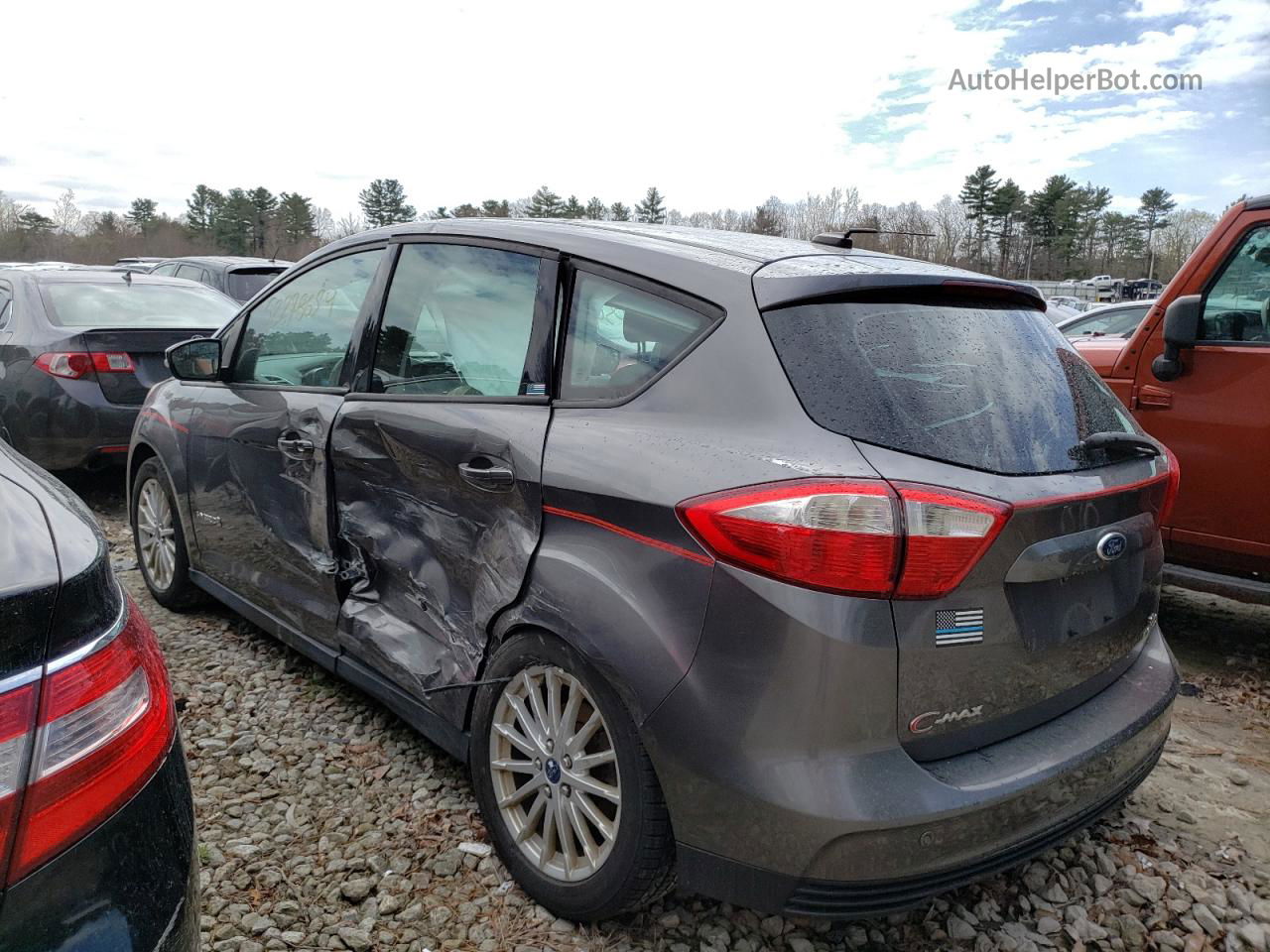 2013 Ford C-max Se Gray vin: 1FADP5AU0DL538008