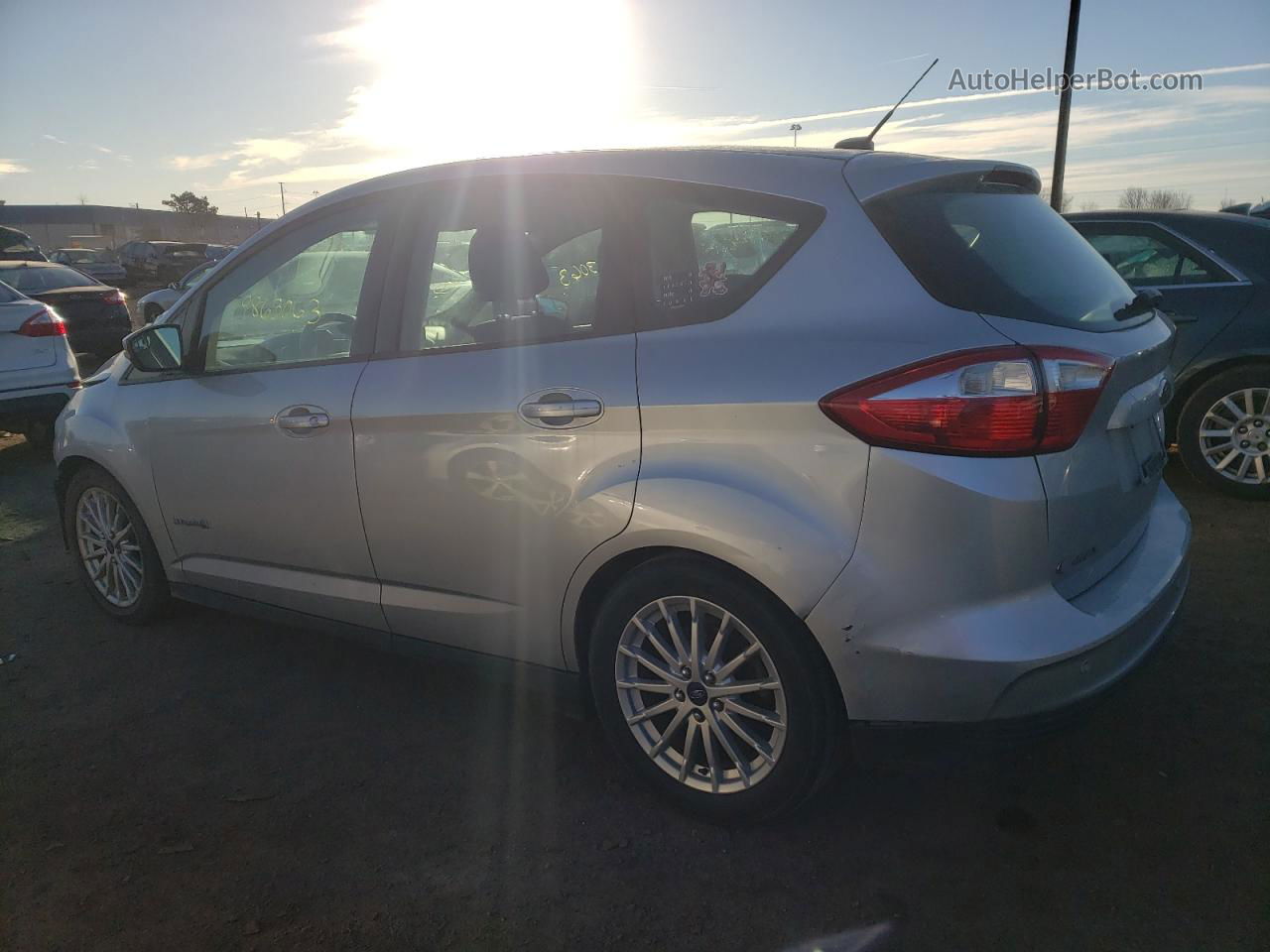 2014 Ford C-max Se Silver vin: 1FADP5AU0EL501252