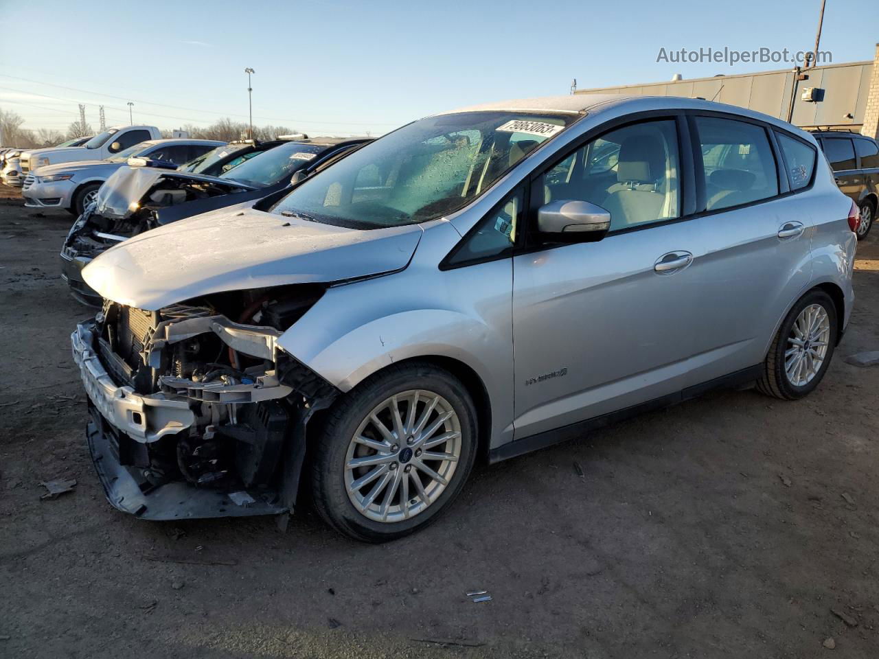 2014 Ford C-max Se Silver vin: 1FADP5AU0EL501252