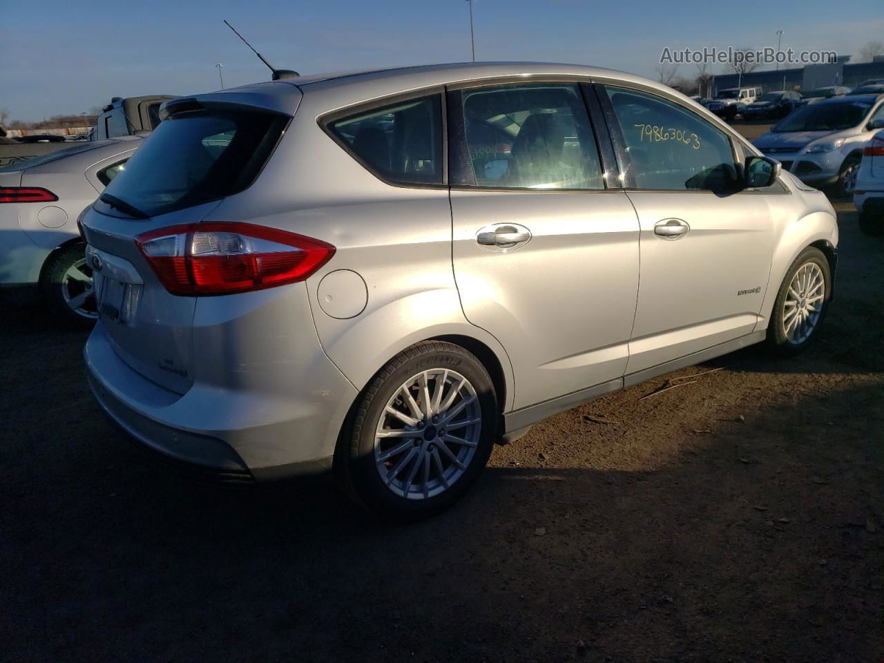 2014 Ford C-max Se Silver vin: 1FADP5AU0EL501252