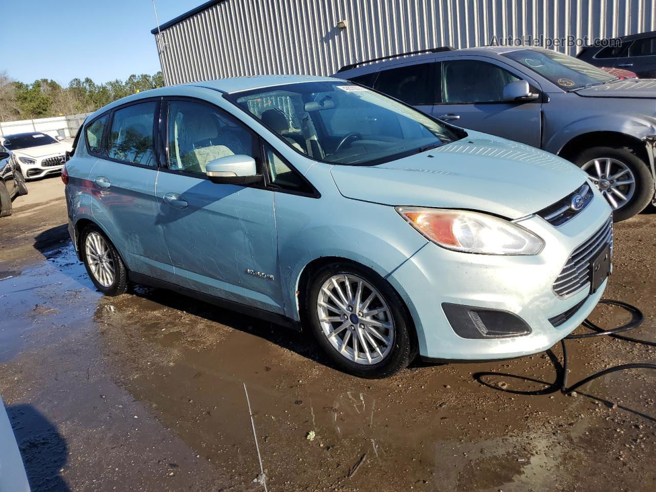 2014 Ford C-max Se Blue vin: 1FADP5AU0EL504670