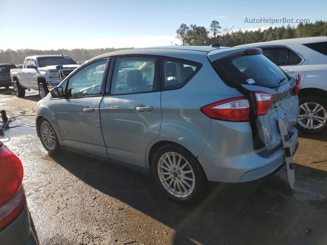 2014 Ford C-max Se Blue vin: 1FADP5AU0EL504670