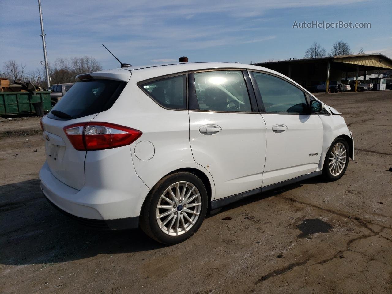 2014 Ford C-max Se White vin: 1FADP5AU0EL509996