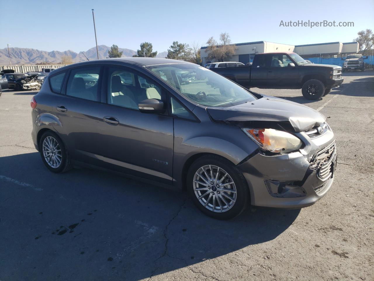 2014 Ford C-max Se Gray vin: 1FADP5AU0EL515619