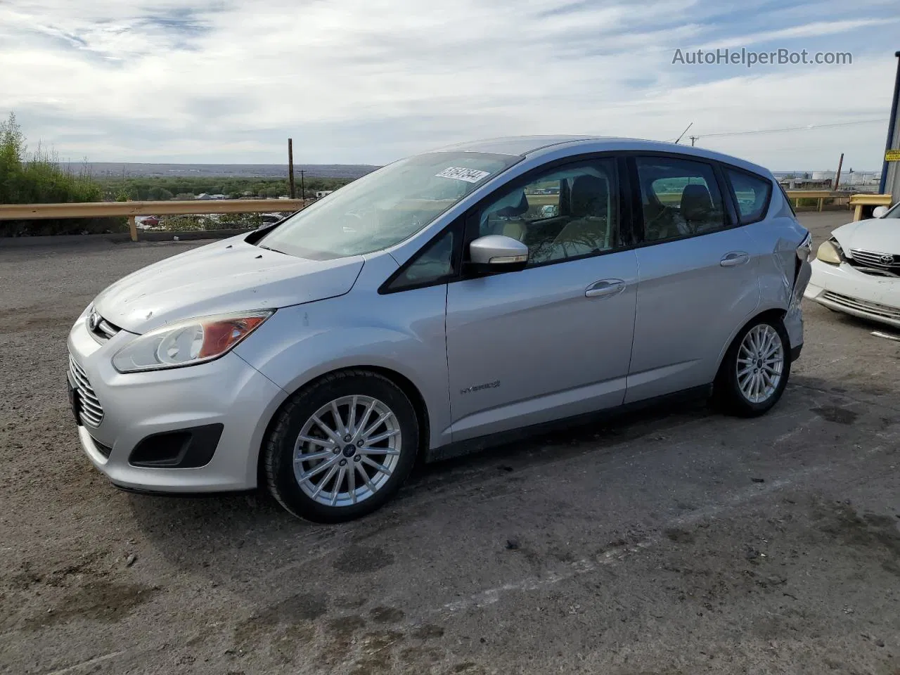 2014 Ford C-max Se Silver vin: 1FADP5AU0EL517810