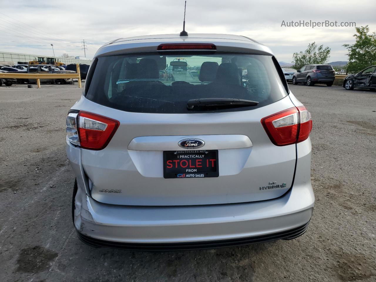 2014 Ford C-max Se Silver vin: 1FADP5AU0EL517810