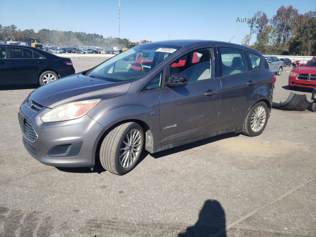 2014 Ford C-max Se Gray vin: 1FADP5AU0EL521548