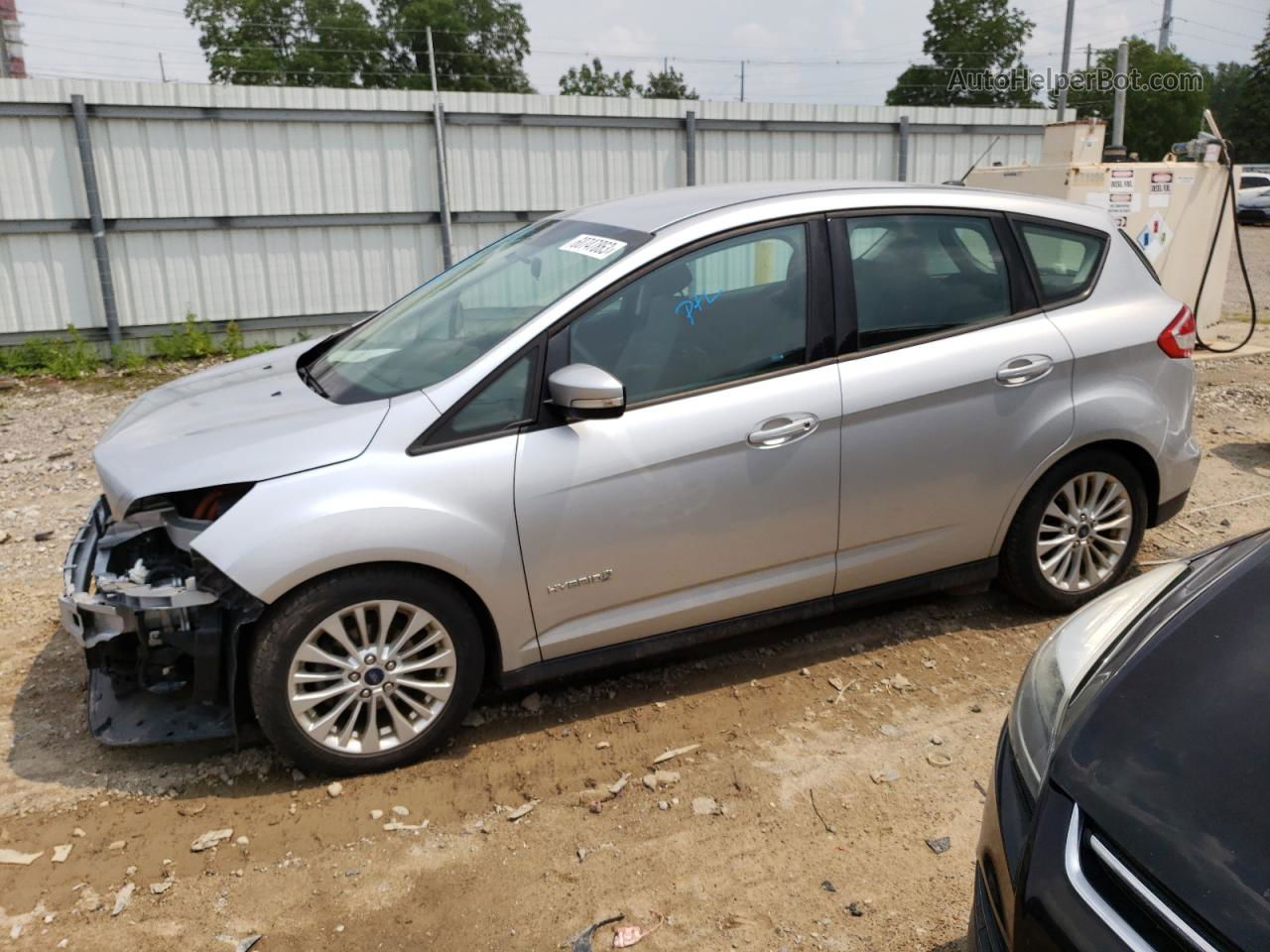 2017 Ford C-max Se Silver vin: 1FADP5AU0HL110817