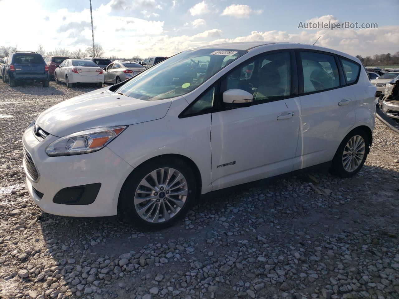 2017 Ford C-max Se White vin: 1FADP5AU0HL116746