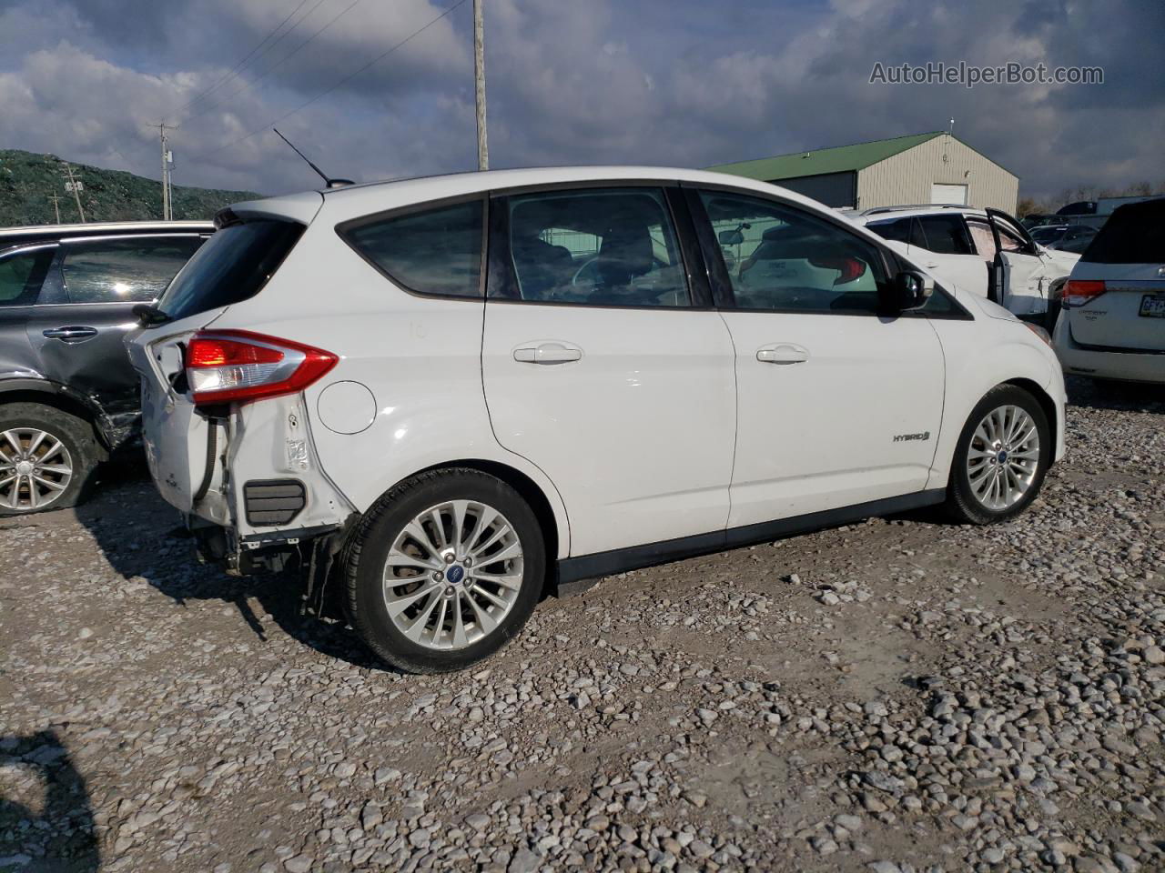 2017 Ford C-max Se White vin: 1FADP5AU0HL116746