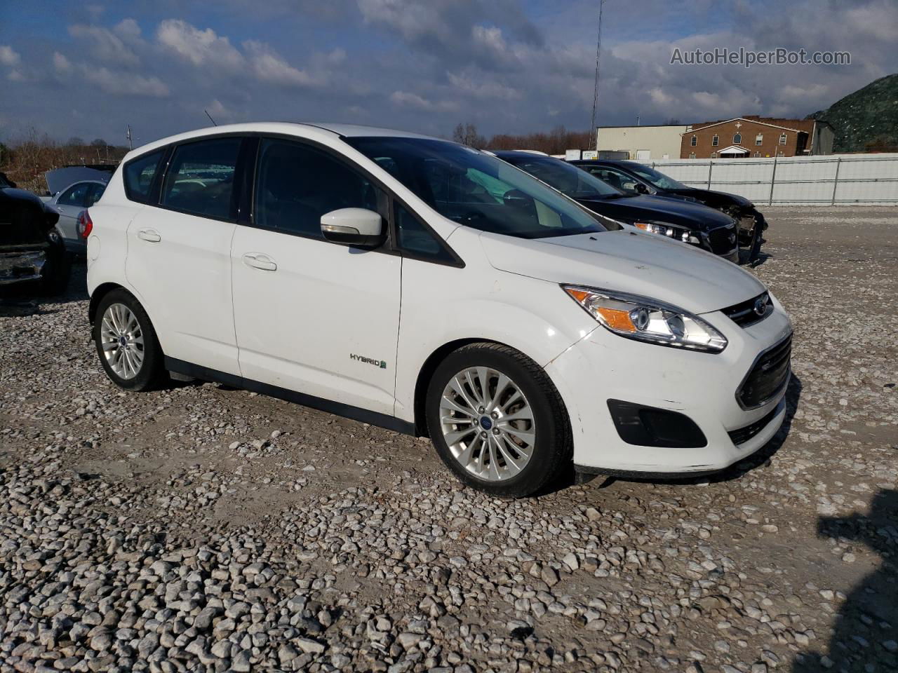 2017 Ford C-max Se White vin: 1FADP5AU0HL116746