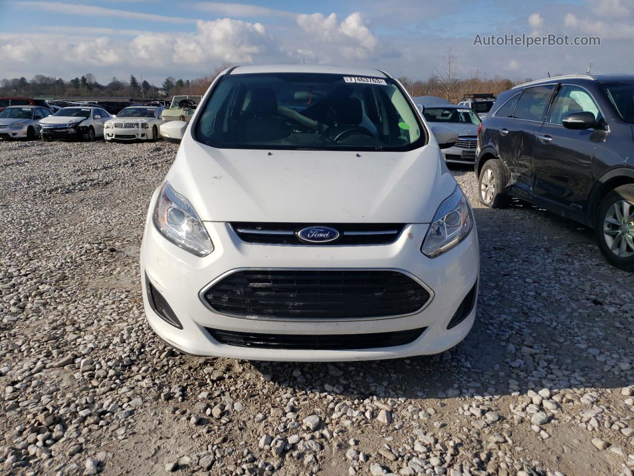 2017 Ford C-max Se White vin: 1FADP5AU0HL116746