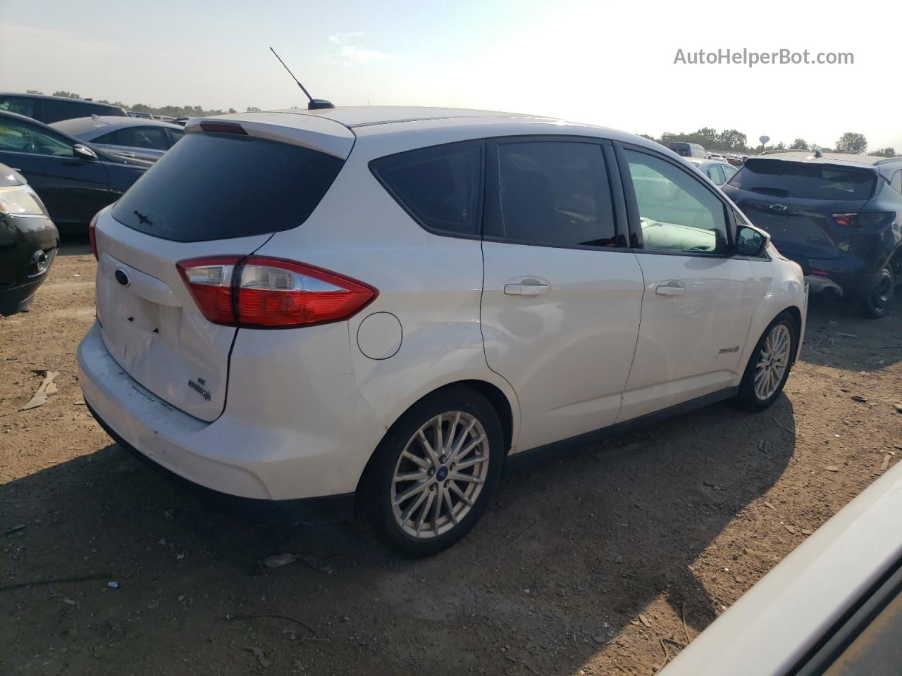 2013 Ford C-max Se White vin: 1FADP5AU1DL504482