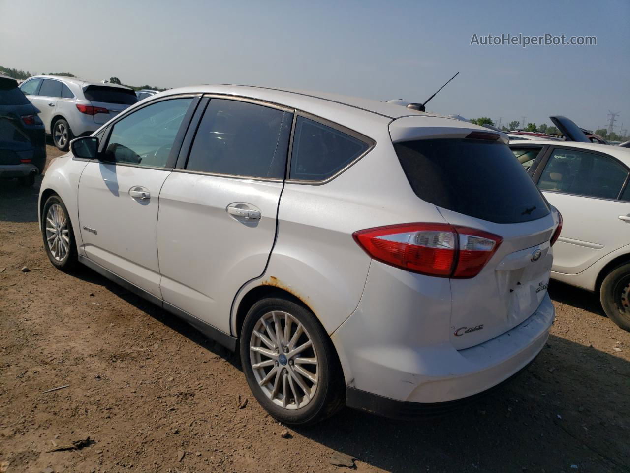 2013 Ford C-max Se White vin: 1FADP5AU1DL504482